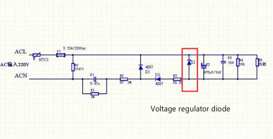 Voltage regulator diode